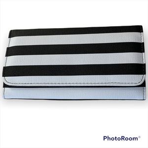 Like New!  KUT FROM THE  KLOTH Black White Striped Wallet